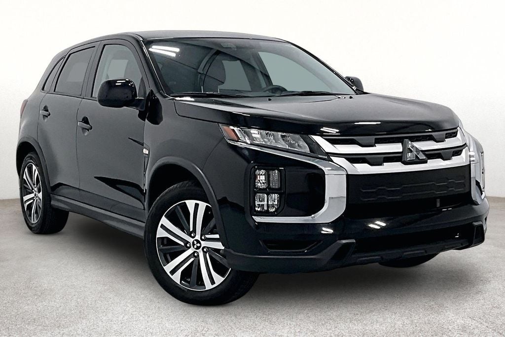 2025 Mitsubishi Outlander Sport S in Labrador Black Pearl — front three-quarter view