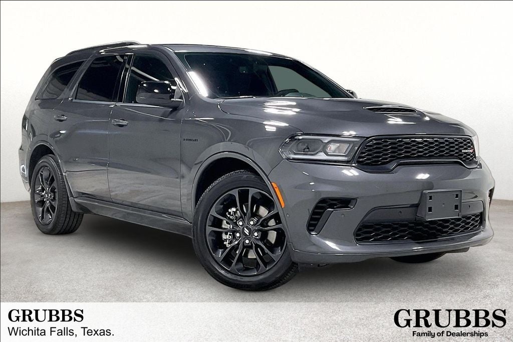2025 Dodge Durango R/T in Vapor Gray — front three-quarter view