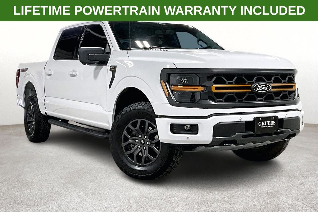 2024 Ford F-150 Tremor in Oxford White — front three-quarter view